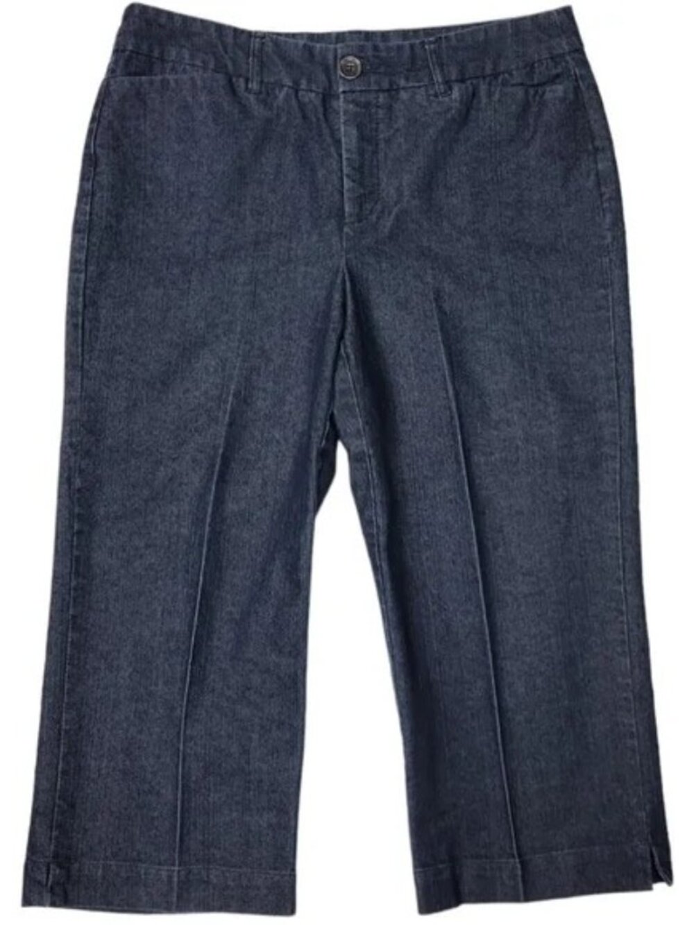 Khakis & Co Studio Trouser Jeans Women’s Size 10 Dark Wash Cropped Stretch